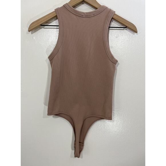 Sirena Santa Barbara Ribbed Bodysuit OS Thong Minimal Beach Y2K Shaping Capsule - Picture 2 of 14